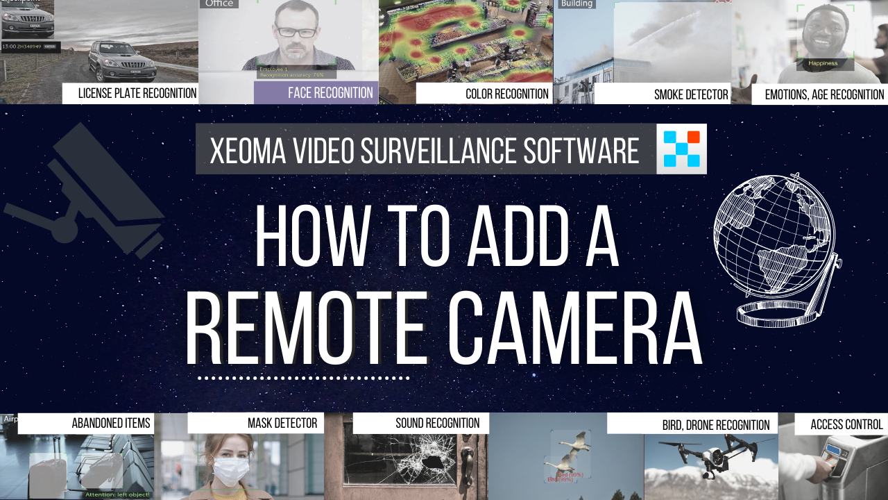 How to add a remote camera into the video surveillance software Xeoma