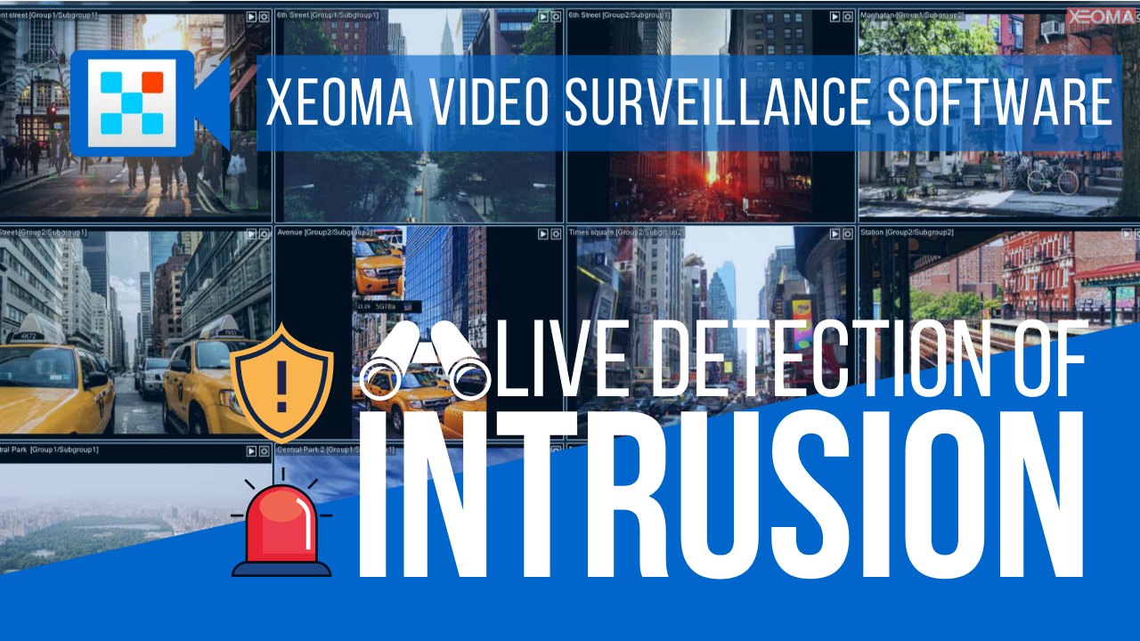 Proactive intrusion detection (break-in, trespassing, loitering, etc.) with intellectual VMS Xeoma