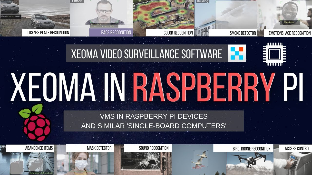 Security camera system based on a Raspberry Pi or other ARM devices