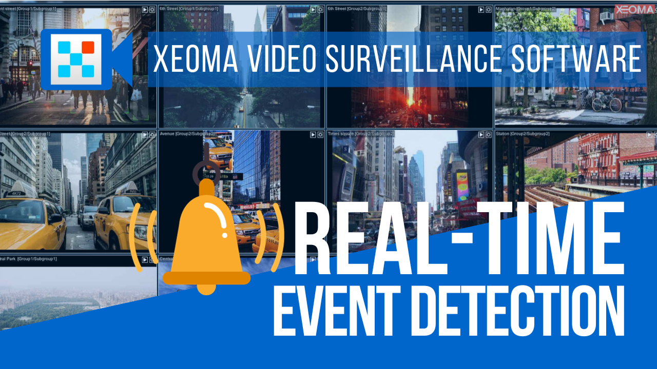 Real-time event detection in Xeoma
