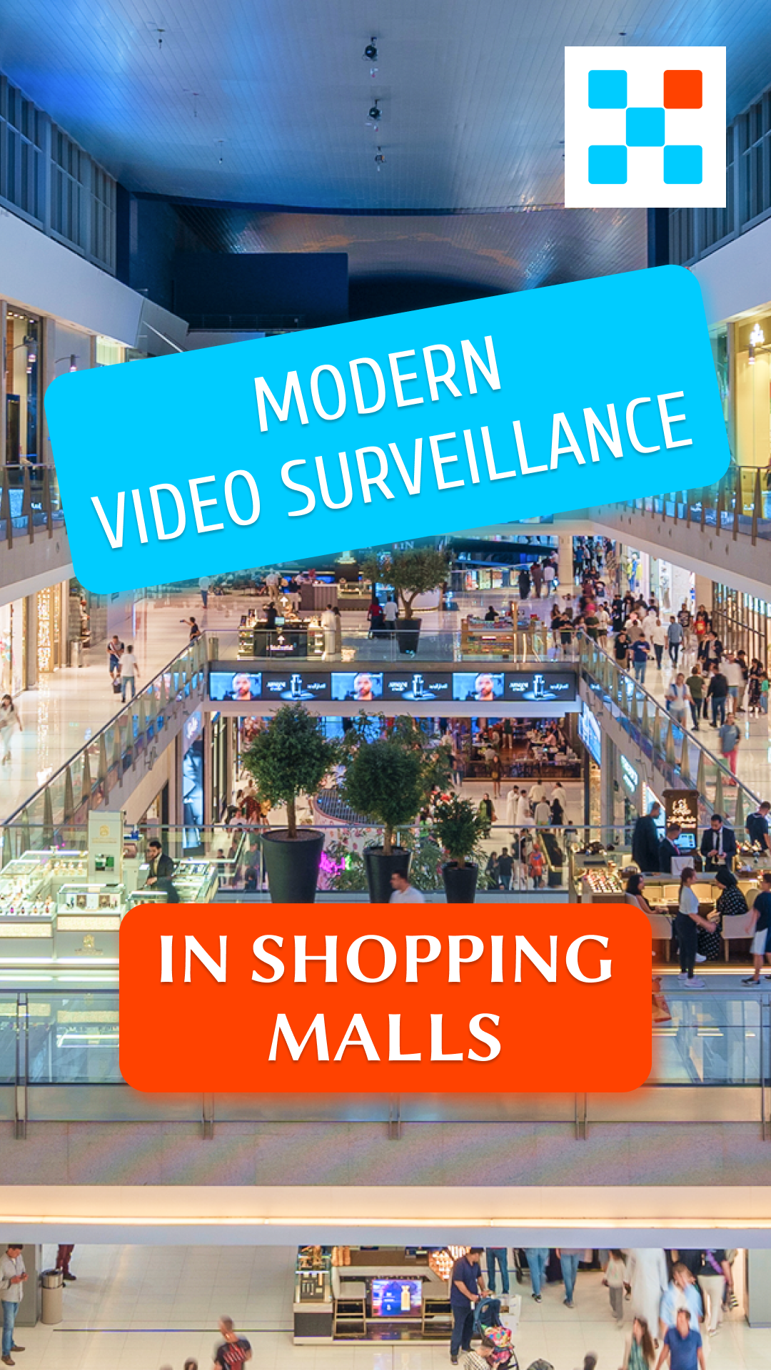 Modern video surveillance in shopping malls
