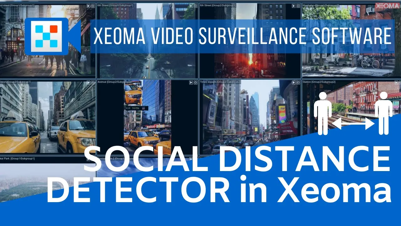 Social distance detection in Xeoma