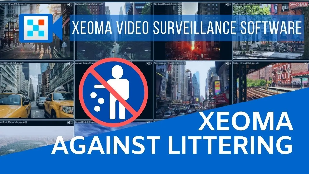 Xeoma against illegal dumping and high rise littering