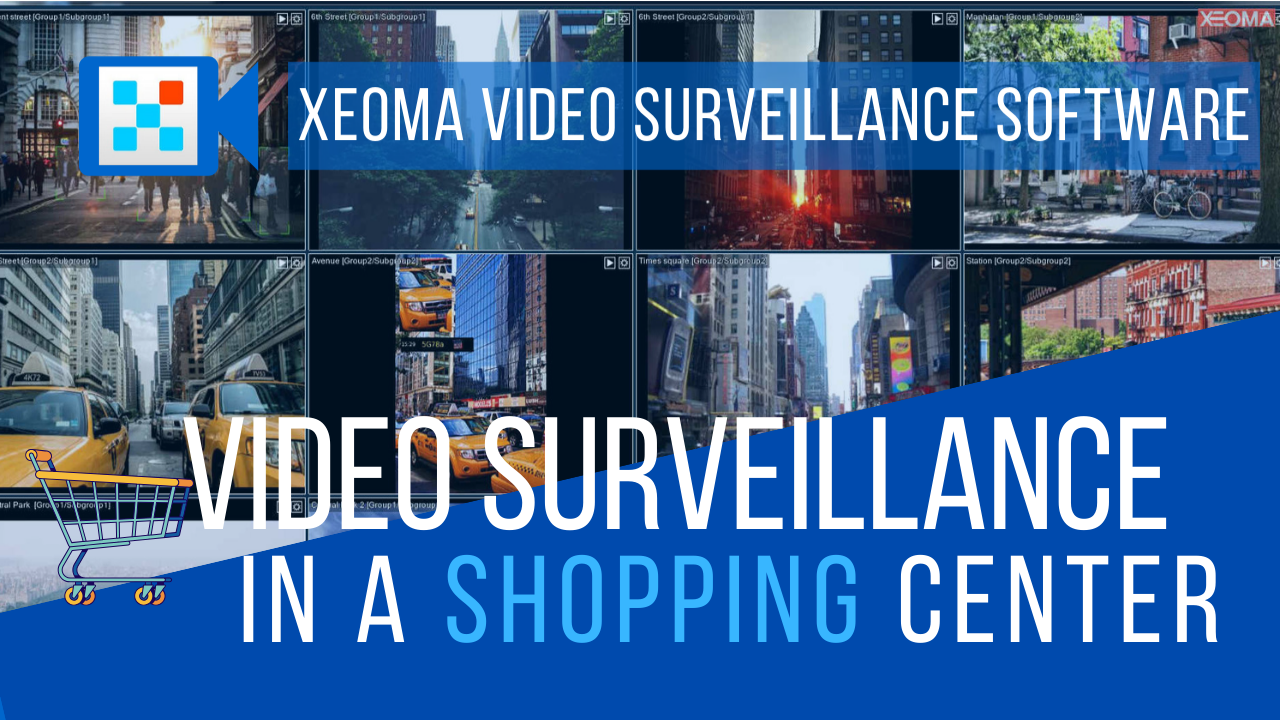 Video surveillance in a shopping center