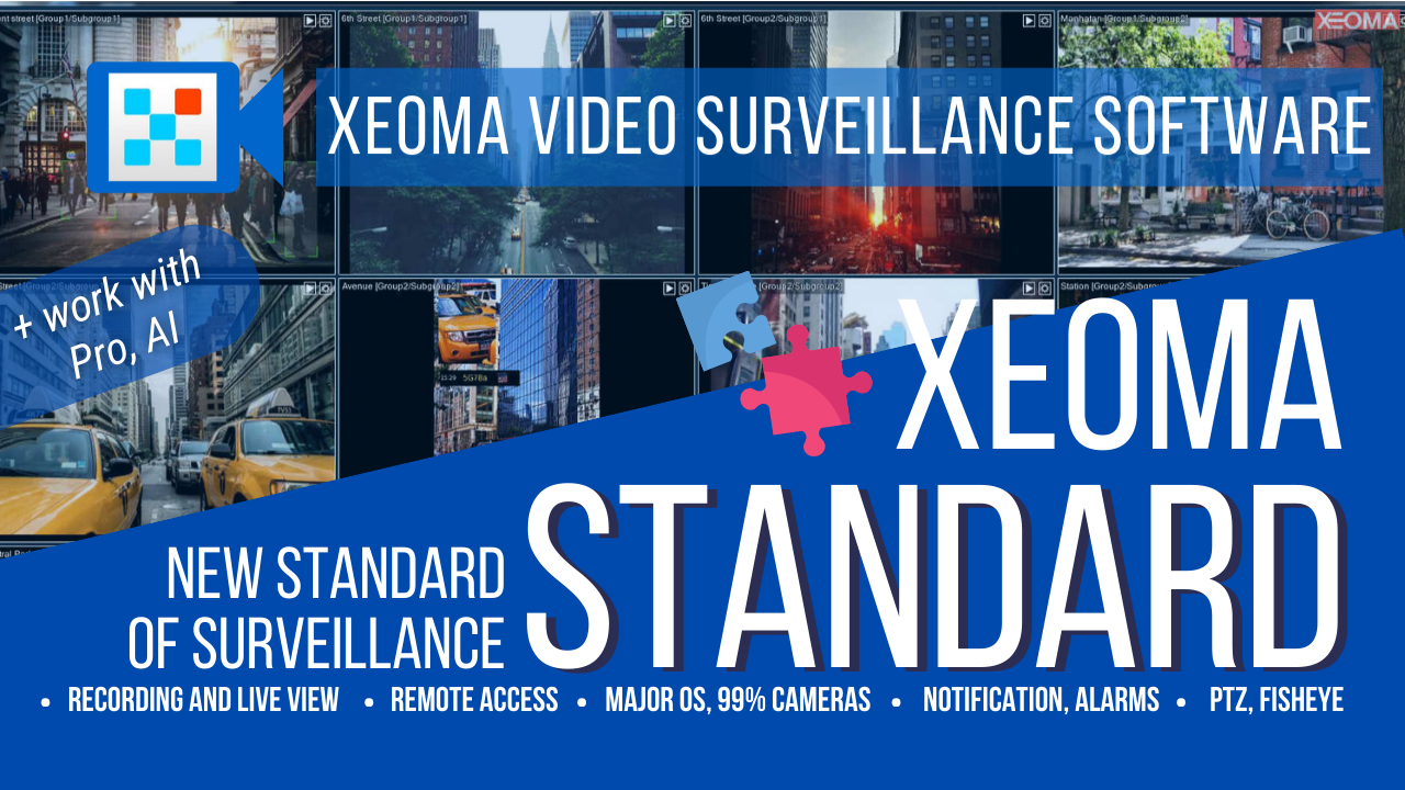 Xeoma Standard, the new standard of video surveillance. Intro to the Standard edition of Xeoma app